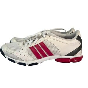Adidas Trainers ART U42438 White w/ Pink stripe Women Size 8.5